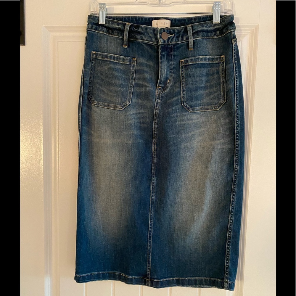 Hinge Denim Skirt